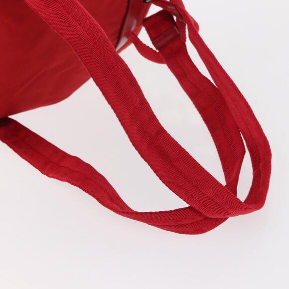 PRADA Backpack Nylon Red Silver Auth ar13819 main image 14